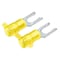 Panduit Fork Terminal, #8 Stud Size, 10 AWG, 600 V, Nylon Insulated, Yellow, 2000 PK PN10-8LF-2K - alternate 2
